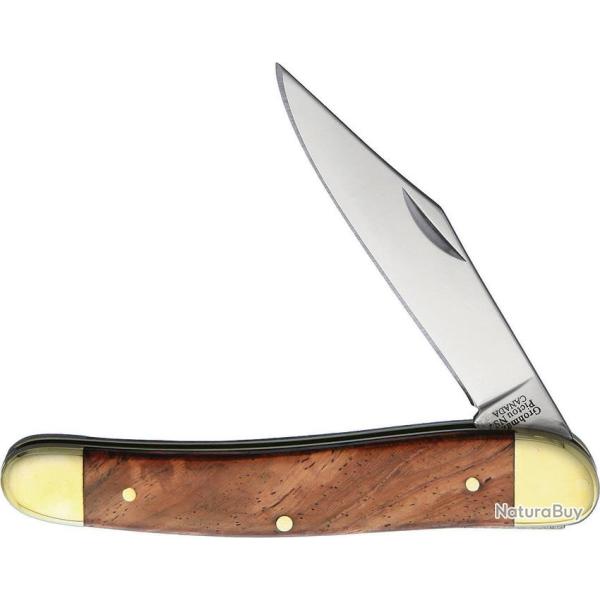 Couteau Pliant Grohmann Lame Inox Manche Bois Marron GR360S