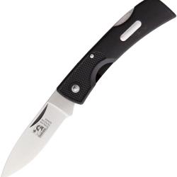 Couteau Pliant Grohmann Featherweight Lame Inox Manche Zytel Noir Lockback GRZ390S