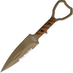 Couteau Fixe Halfbreed Blades Compact Clearance Gen 2 Lame Acier K110 Manche G10 HBBCCK01G2DE