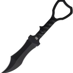 Couteau Fixe Halfbreed Blades CCK Tuhon Raptor Gen 2 Lame Acier K110 Manche G10 Noir HBBCCK03BLKG2