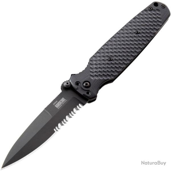 Couteau Pliant Hardcore Hardware Australia Lame Acier CPM-S35VN Manche G10 Noir HBBCOVERT01BKBK