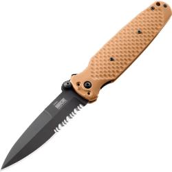 Couteau Pliant Hardcore Hardware Australia Lame Acier CPM-S35VN Manche G10 Sable HBBCOVERT01BKDE