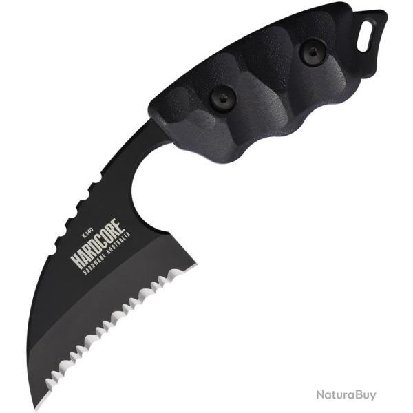Couteau Hardcore Hardware Australia LFK-01 Gen 2 Lame Acier B�hler K340 Manche G10 Noir HBBLFK01S
