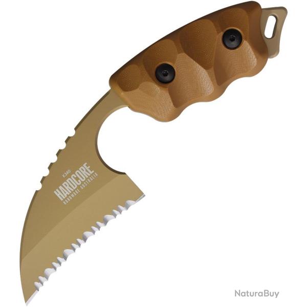 Couteau Fixe Hardcore Hardware Australia LFK-01 Gen 2 Lame Acier B�hler K340 Manche G10 HBBLFK01SDE