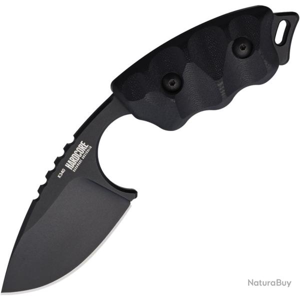 Couteau Hardcore Hardware Australia LFK-03 Gen 2 Lame Acier B�hler K340 Manche G10 Noir HBBLFK03