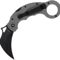 Couteau High Desert Blade Works TARANI Journeyman Lame Acier D2 Manche G10 Gris Lockback HDTJBKBGR