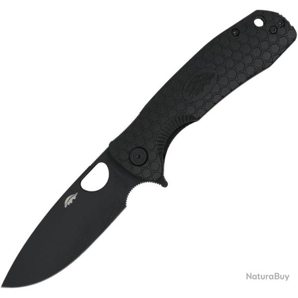 Couteau Pliant Honey Badger Knives Large Lame Acier 8Cr13MoV Manche Nylon Noir Linerlock HB1224BB