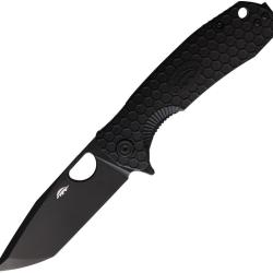 Couteau Pliant Honey Badger Knives Large Lame Acier D2 Tanto Manche Nylon Noir Linerlock HB4032