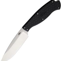 Couteau Fixe Honey Badger Knives Camp Lame Acier 8Cr13MoV Manche FRN Noir &Eacute;tui Nylon HB5301