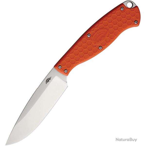 Couteau Fixe Honey Badger Knives Camp Lame Acier 8Cr13MoV Manche FRN Orange �tui Nylon HB5303