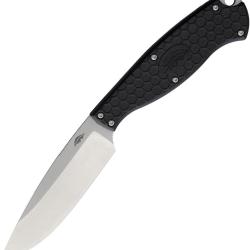 Couteau Fixe Honey Badger Knives Outfitter Lame Acier 8Cr13MoV Manche GFN Noir &Eacute;tui Kydex HB5304