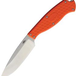 Couteau Fixe Honey Badger Knives Outfitter Lame Acier 8Cr13MoV Manche GFN Orange &Eacute;tui Kydex HB5306