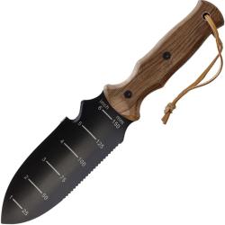 Couteau Fixe Hori Garden Lame Inox Manche Bois Marron &Eacute;tui Nylon HH328B