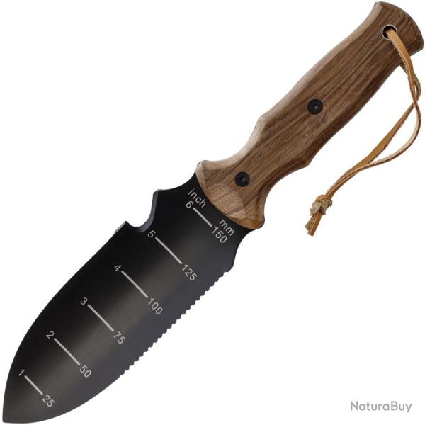 Couteau Fixe Hori Garden Lame Inox Manche Bois Marron �tui Nylon HH328B
