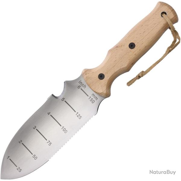Couteau Fixe Hori Garden Lame Inox Manche Bois �tui Nylon HH328S