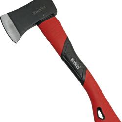 Hachette Camp T&ecirc;te Acier 1045 Manche Nylon Noir et Rouge AX6801