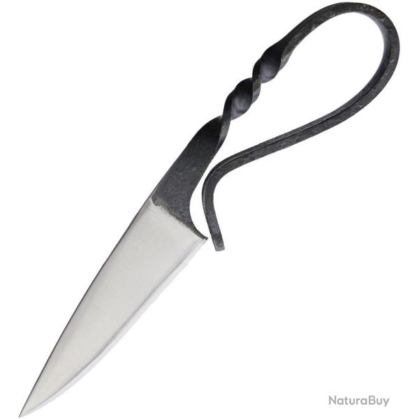 Couteau Fixe Iron Mountain Metal Craft Blacksmith Lame Acier �tui Cuir CST7