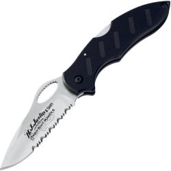 Couteau Pliant Justin Action R Lame Acier AUS-8 Manche Zytel Noir Lockback JU01JU092