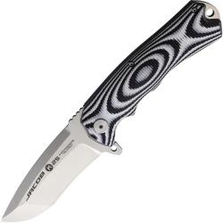 Couteau Pliant K25 Jacob Tactical Lame Acier 7Cr17MoV Manche G10 Noir et Blanc Linerlock RUI18715