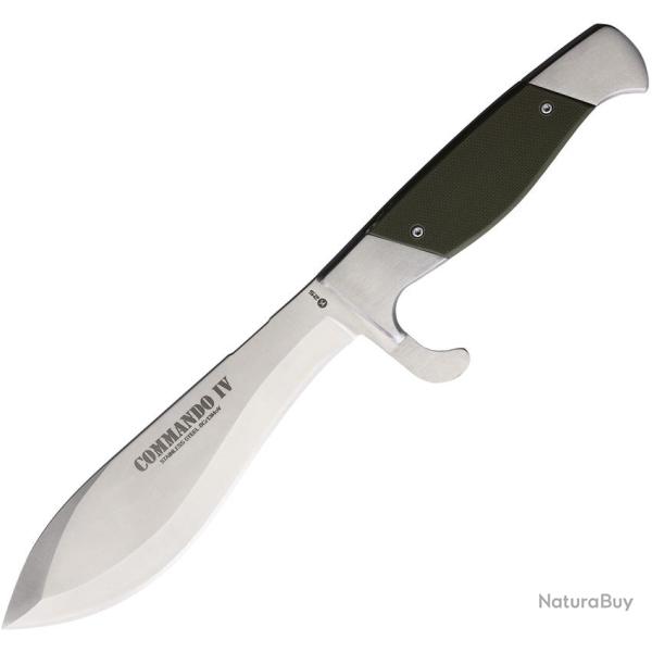 Couteau Fixe K25 Commando IV Lame Acier 8Cr13MoV Manche G10 Vert Olive �tui Cuir RUI32569