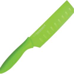 Couteau de Cuisine Kai USA Komachi 2 Series Nakiri Lame Inox Manche Synth&eacute;tique Vert KAI5071