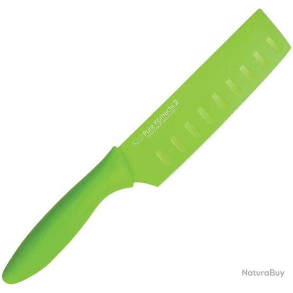 Couteau de Cuisine Kai USA Komachi 2 Series Nakiri Lame Inox Manche Synth�tique Vert KAI5071