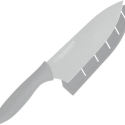 Couteau de Chef Kai USA Komachi 2 Lame Inox Manche Synth&eacute;tique Gris &Eacute;tui Plastique KAI5077