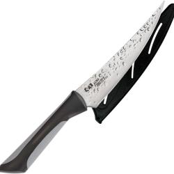 Couteau Utilitaire Kai USA Luna Lame Inox Manche Synth&eacute;tique Noir et Gris KAI7061