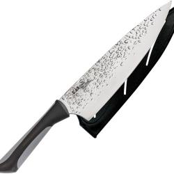 Couteau de Chef Kai USA Luna Lame Acier 1.4116 Manche Synth&eacute;tique Noir et Gris KAI7066