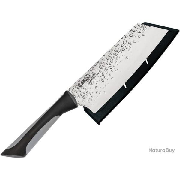 Couteau Utilitaire Kai USA Luna Asian Lame Inox Manche Synth�tique Noir et Gris KAI7077