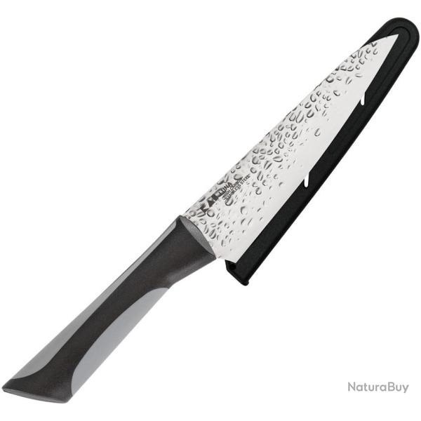 Couteau Utilitaire Kai USA Luna Lame Acier 1.4116 Manche Synth�tique Noir et Gris KAI7084