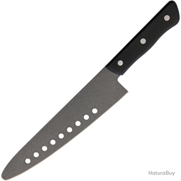 Couteau de Cuisine Kanetsune Gyutou Tip Lame Inox Manche Bois Noir KCFCG210RT