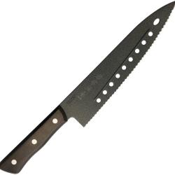 Couteau de Cuisine Kanetsune Gyutou Lame Inox Manche Bois Marron KCFCG210S