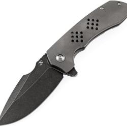 Couteau Pliant Kansept Knives Entity Lame Acier CPM-S35VN Manche Titane Framelock &Eacute;tui Nylon K1036A2