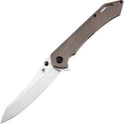 Couteau Kansept Knives Colibri Tech Lame Acier CPM-S35VN Manche Titane Bronze Framelock K1060A2