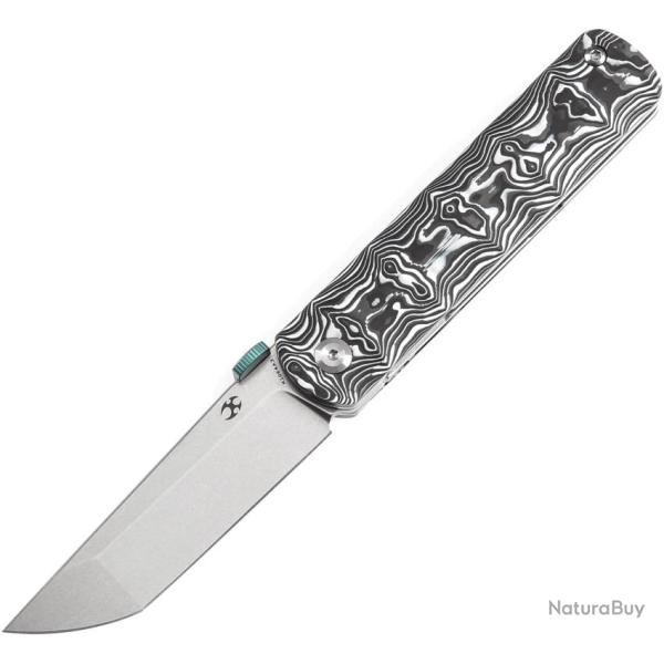 Couteau Kansept Knives BTF Nebula Lame Acier CPM-S35VN Manche Fibre de Carbone Linerlock K1064A3
