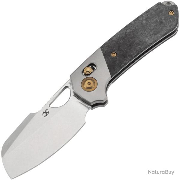 Couteau Pliant Kansept Knives Nahual Shred Lame Acier CPM-MagnaCut Manche Fibre de Carbone K2125V2
