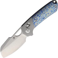 Couteau Kansept Knives Nahual Lame Acier CPM-MagnaCut Manche Titane Crossbar Lock &Eacute;tui Nylon K2125V5