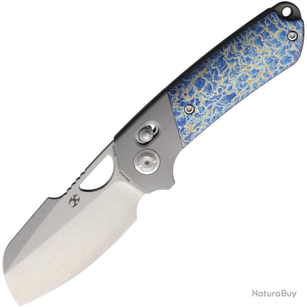 Couteau Kansept Knives Nahual Lame Acier CPM-MagnaCut Manche Titane Crossbar Lock �tui Nylon K2125V5