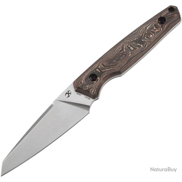Couteau Fixe Kansept Knives Parr Lame Acier CPM-S35VN Manche Fibre de Carbone �tui Kydex KG011A2