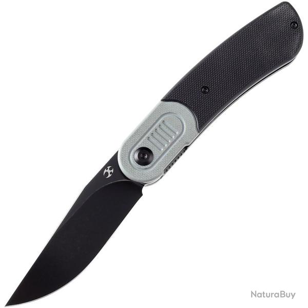 Couteau Pliant Kansept Knives Reverie Lame Acier 154CM Manche G10 Noir et Gris Linerlock KT2025B1