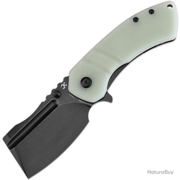 Couteau Kansept Knives M+ Korvid Jade Lame Acier 154CM Manche G10 Linerlock �tui Nylon KT2030B6U
