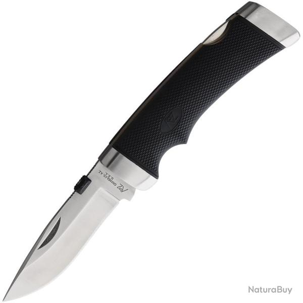 Couteau Pliant Katz Cheetah Lame Inox Drop Point Manche Kraton Noir Lockback �tui Cuir KZK900DP