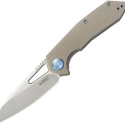 Couteau Pliant KB Knives Vagrant Lame Acier M390 Manche G10 Sable Linerlock KUB291T
