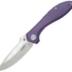 Couteau Pliant KB Knives Ruckus Lame Acier CPM-20CV Manche G10 Violet Linerlock KUB314T