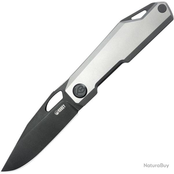 Couteau Pliant KB Knives Verijero Lame Acier 14C28N Manche Titane Gris Framelock KUB340B