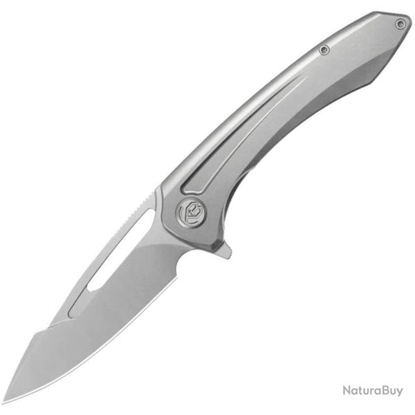 Couteau Pliant KB Knives Merced Lame Acier M390 Drop Point Manche Titane Framelock KUB352A