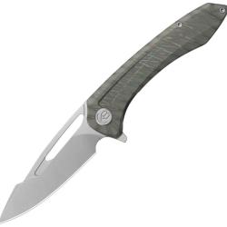 Couteau Pliant KB Knives Merced Flame Lame Acier M390 Drop Point Manche Titane Framelock KUB352B