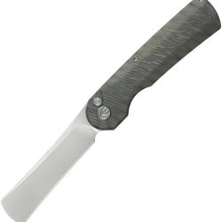 Couteau Pliant KB Knives Ikul Flame Lame Acier M390 Manche Titane Button Lock KUB380B