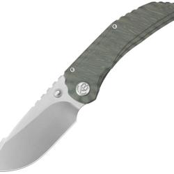 Couteau Pliant KB Knives Snorri Flame Lame Acier M390 Drop Point Manche Titane Framelock KUB388B